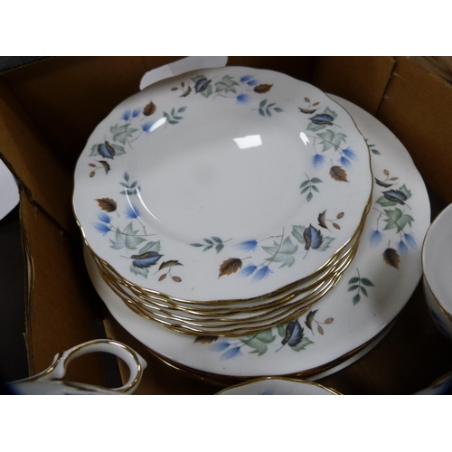 3 - Colclough floral decorated part tea set.