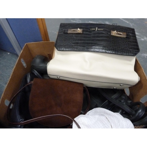 37 - Collection of various handbags and shoes.