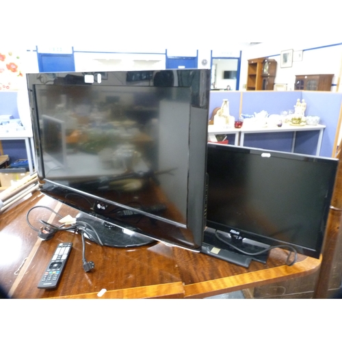 394 - LG television and a small Altius television, both with remote controls.  (2) BOTH RETURNED - NOT WOR... 