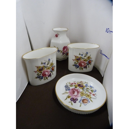 4 - Collection of Royal Worcester ashtrays, egg coddlers, trinket dishes, shell-shaped dishes etc.