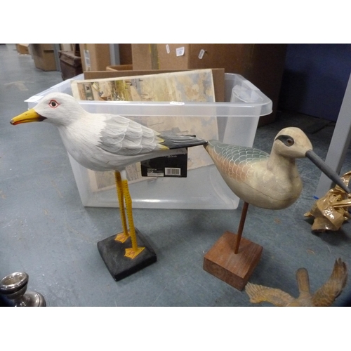 42 - Various animal models, painting of Broughty Ferry Castle by Andrew Cranston dated 1950, pair of silv... 