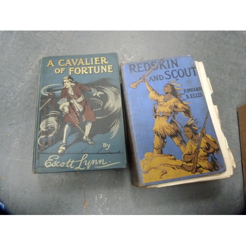 43 - Collection of books, mainly children's, to include Redskin & Scout by Edward Ellis, The Valley o... 