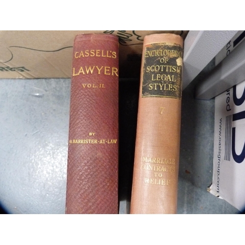 49 - Collection of books to include Antique leather bound Scottish Law Reviews, Scottish Law Reporters et... 