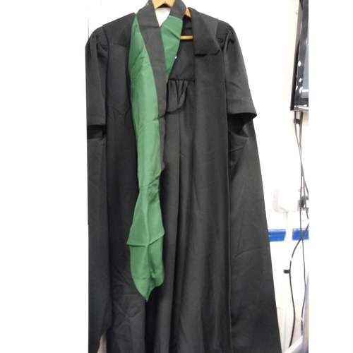 65 - University gown and mortar board.