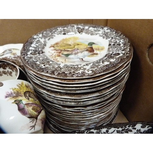 7 - Royal Worcester Group Palissy Ware 'Game Series' part dinnerwares.