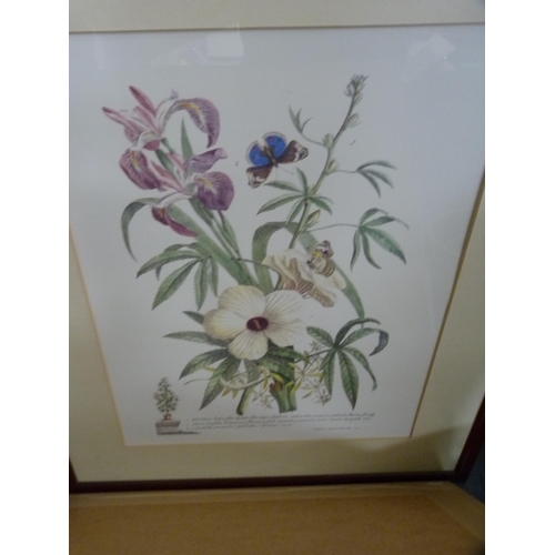 85 - Robert CoxVase of flowers and five framed prints.