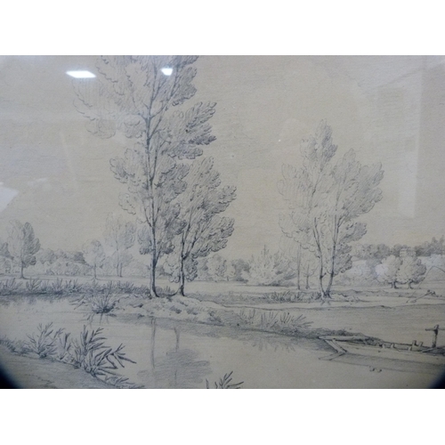 9 - 'Secret Tarn'Indistinctly signed, watercolour, and a print of a wooded lake scene.  (2)