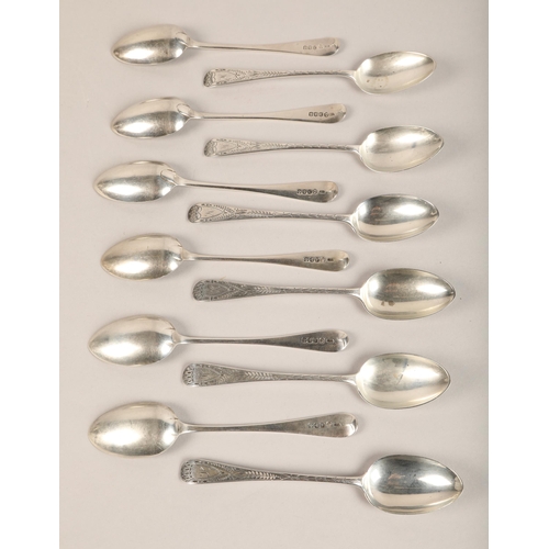 170 - Silver teaspoons total weight 189.9g