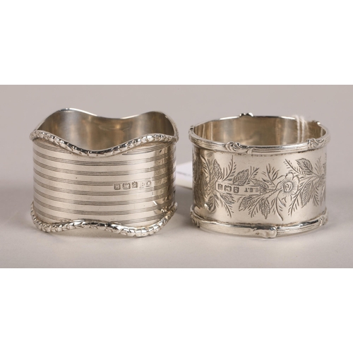 178 - Two silver napkin rings total weight 54g