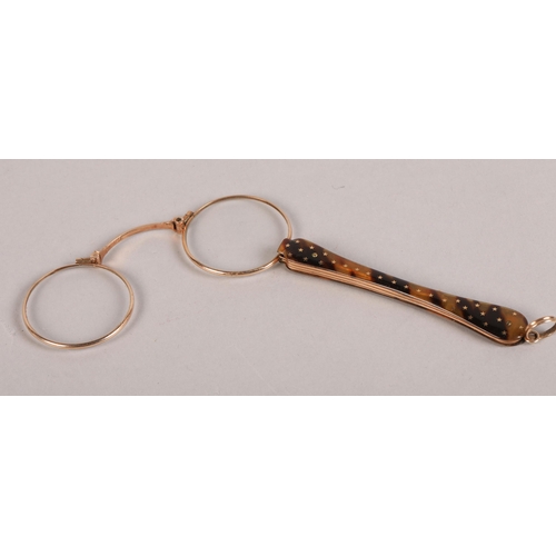 201 - Convertible magnifying glass / pair glasses in case