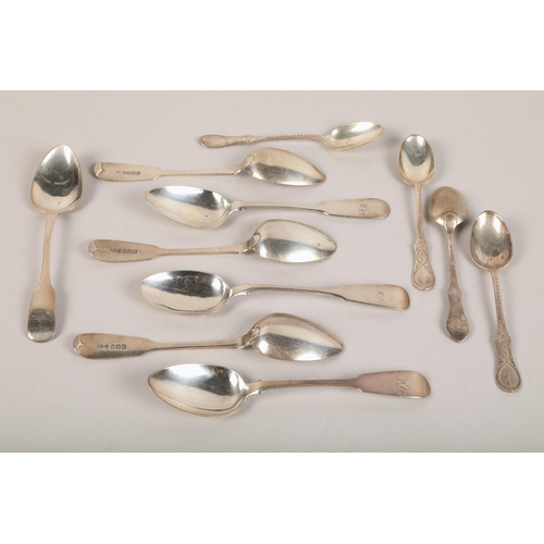 206 - Quantity of silver spoons total weight 142.5g