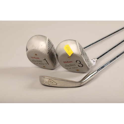 242 - Two Wilson Sam Snead golf clubs No 1 & 3 also a Contender club