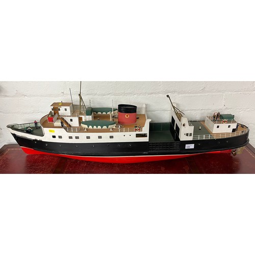 596 - Model of Caledonian Macbrayne ferry boat 'Cowal', approx. 120cm long