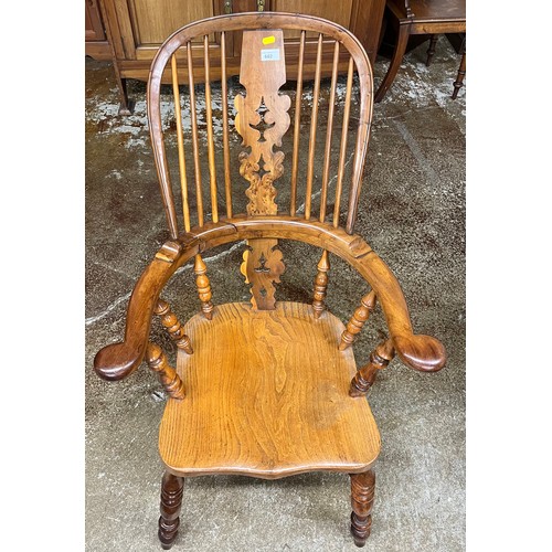 602 - Elm windsor arm chair