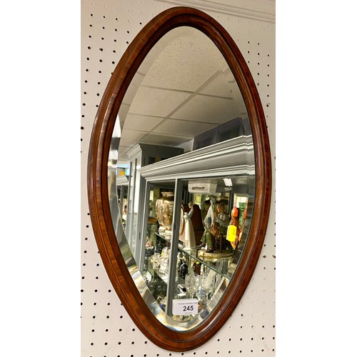 245 - Oval wall mirror