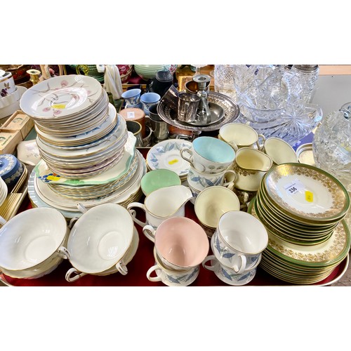 336 - Assortment of tea and coffee ware including Tuscan and Royal Standard