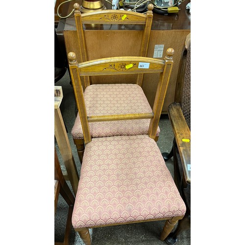 661 - Pair of side chairs