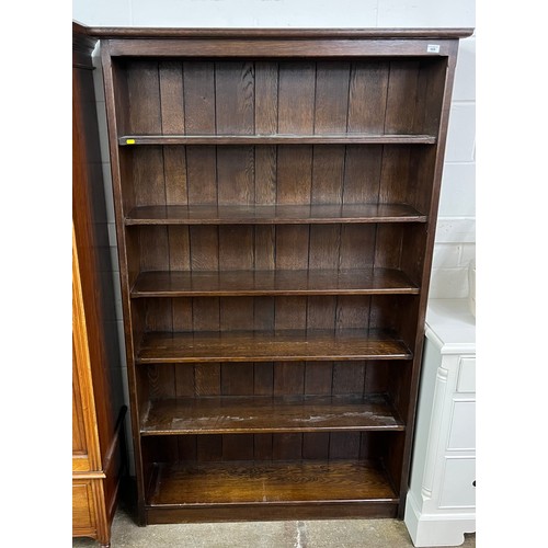 688 - Large oak bookcase