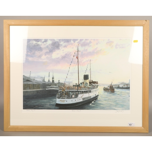 421 - John M Boyd 'Queen Mary II' Print Artist proof , 1/3 signed, 67 x 46 cm  (88 x 68 cm including ... 