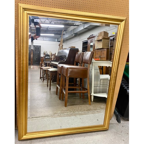 498 - Large gilt framed mirror, 136cm x 106cm 