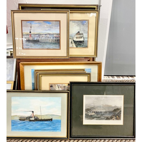 478 - Assortment of prints and postcards, mainly boat themed, (28)