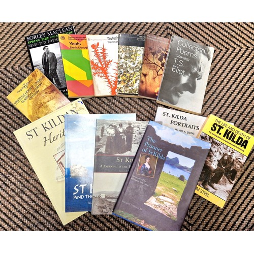 403 - Assortment of books including Poetry, St Kilda, Scottish history, etc