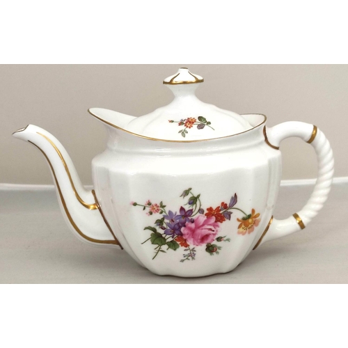 322 - Collection of Royal Crown Derby posy pattern teaware and ceramics comprising a teapot of squat form ... 