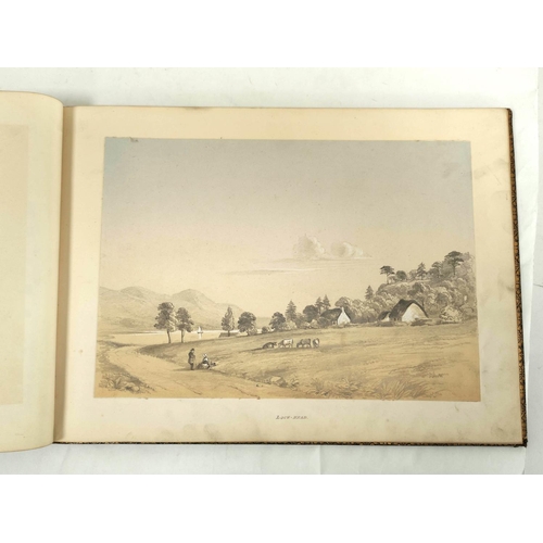 263 - Scottish Victorian SchoolSketches At & Near Ormidale, 1854.Pencil & wash.Circular title &... 