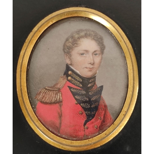 269 - Early 19th cent. miniaturistRt Hon. Charles Grant, Lord Glenelg.Oval, 6 cms x 4.5 cms., in rectangul... 