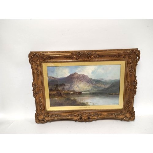 270 - Alfred de Breanski Snr.Loch Oich, N.B.Oil on canvas.Signed. Inscribed to reverse.28 cms x 49 cms.... 