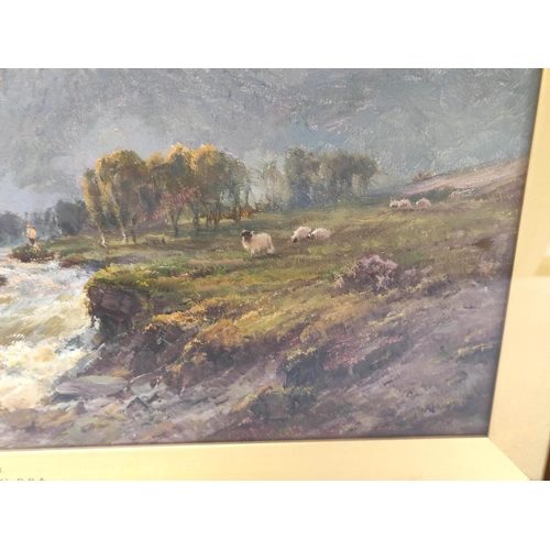 271 - Alfred de Breanski Snr.River Garry, N.B.Oil on canvas.Signed. Inscribed to reverse.29 cms x 49 cms.... 