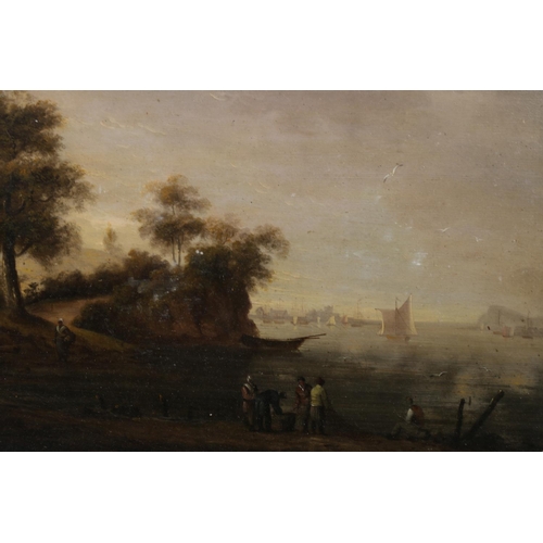 274 - 19TH CENTURY SCHOOL Landing the catch Pair of oils, unsigned, 22cm x 30cm, gilt frames 35cm x 43cm. ... 