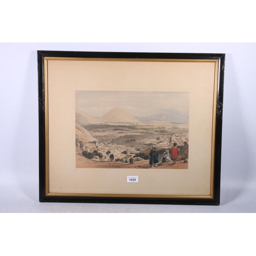 294 - AFTER JAMES ATKINSON (British 1780-1852) Balahissar Kabull Afghanistan Coloured lithograph, 25cm x 3... 