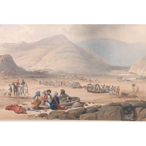 295 - AFTER JAMES ATKINSON (British 1780-1852) Argandeh Afghanistan Coloured lithograph, 24.5cm x 36cm, fr... 