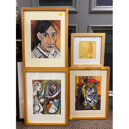 482 - Eight various prints in modern frames including Picasso, Modigliani (8) 