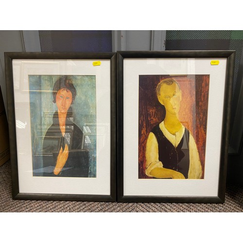 482 - Eight various prints in modern frames including Picasso, Modigliani (8) 