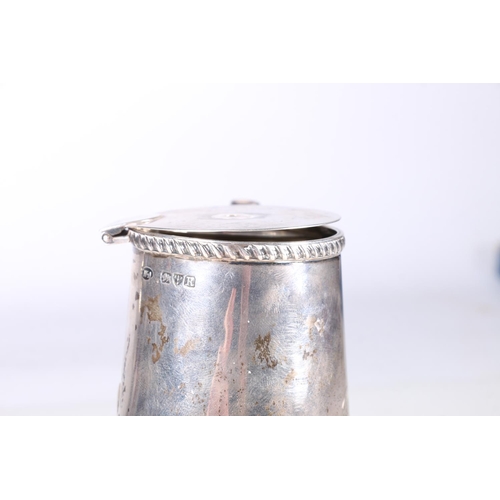 89 - Victorian antique silver hot chocolate pot with feathered rims, by William Aitken, Chester 1900, 270... 