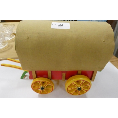 23 - Small handmade gypsy caravan.