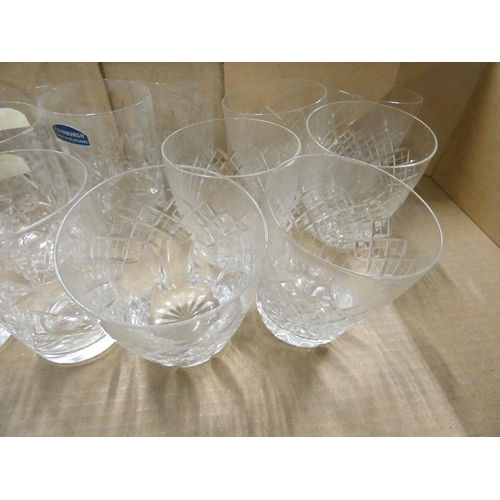 33 - Collection of Edinburgh crystal tumblers.