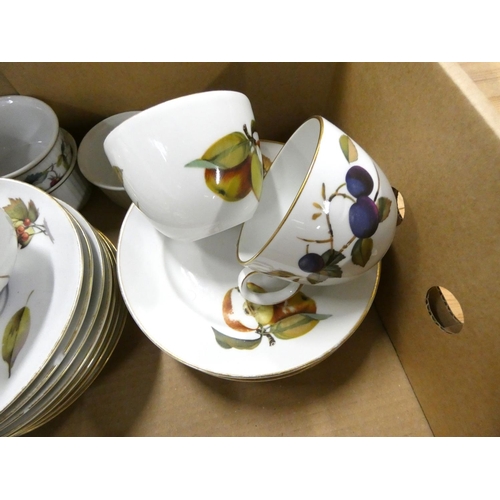 34 - Royal Worcester part tea set and a collection of ramekins.