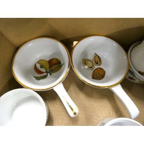 34 - Royal Worcester part tea set and a collection of ramekins.