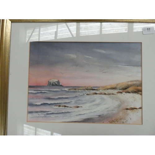 62 - Elinor Dempster Seascape Watercolour.