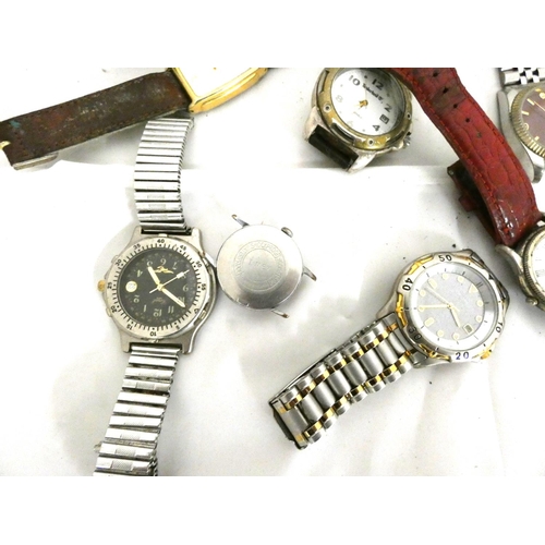 75 - Large bag of men's Quartz watches to include Casio, Toro, Orlando, Timberland etc.