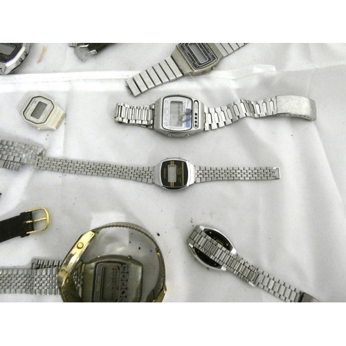 81 - Large bag of digital watches to include Rotary, Legend, Casio, Seiko etc.