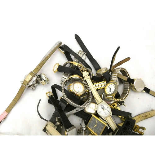 99 - Large bag of ladies Quartz watches to include Rotary, Seiko etc.