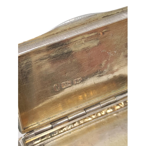 119 - Silver snuff box, Birmingham 1836 and similar cigarette case, 1913 and six others, various. (8)