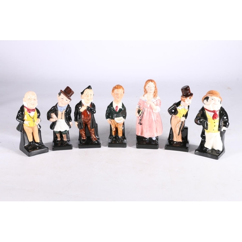 442 - Eighteen figurines from the Royal Doulton Dickens Miniature M Series to include Uriah Heep (two vers... 