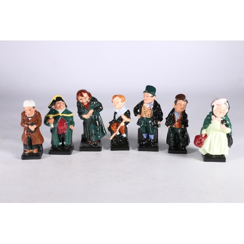 442 - Eighteen figurines from the Royal Doulton Dickens Miniature M Series to include Uriah Heep (two vers... 