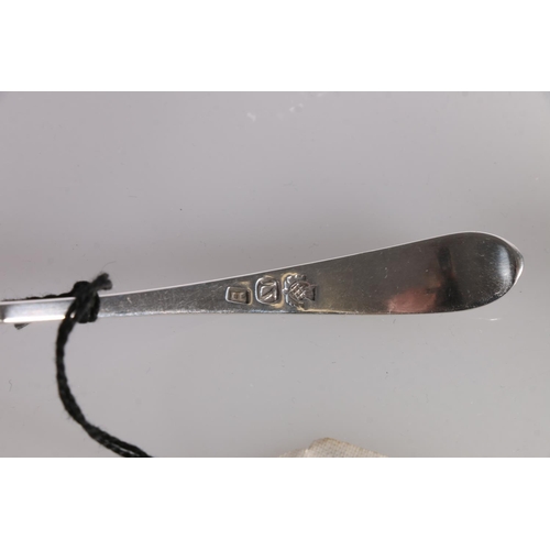 20E - Scottish Provincial silver toddy ladle of fiddle pattern by George Jamieson, Aberdeen 1853, assay ma... 