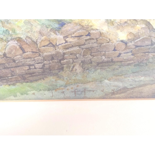 258 - E. Jeffrey (British 20th Century)Rural Lane with FiguresWatercolourSigned35.5cm x 53cmTo verso label... 